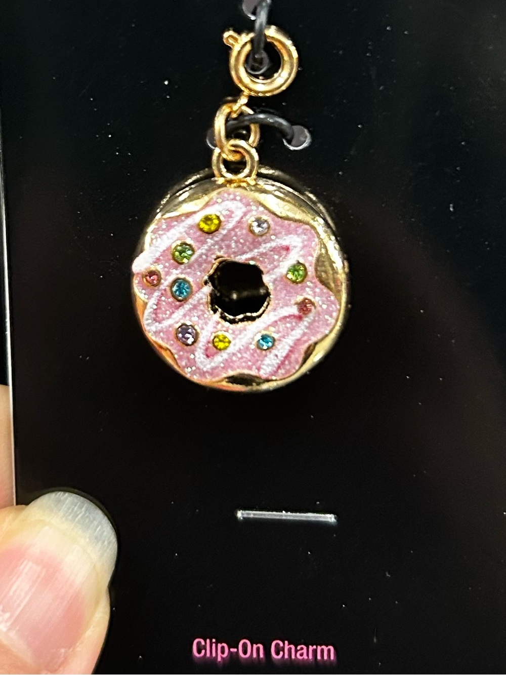Pink Donut Clip-On Charm